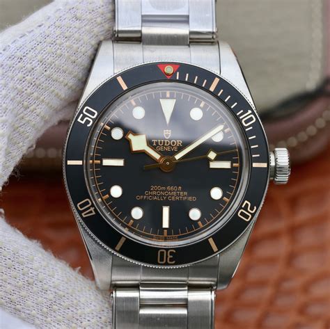 tudor heritage black bay black replica|tudor black bay homages.